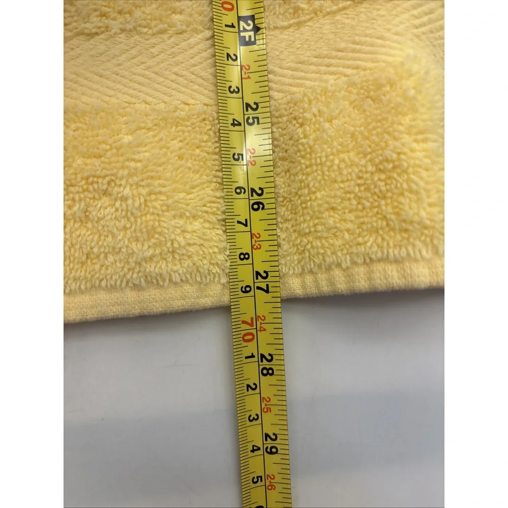 Vintage Ralph Lauren Hand Towel (2) Wash Cloth (2) Black Label Yellow